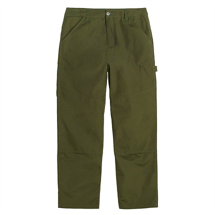 Pantaloni taglio maschile colore oliva